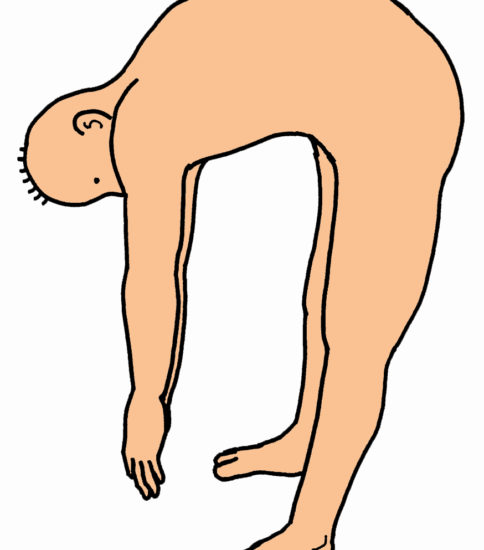 前屈運動　肩のリラクセーション（stooping exercise)