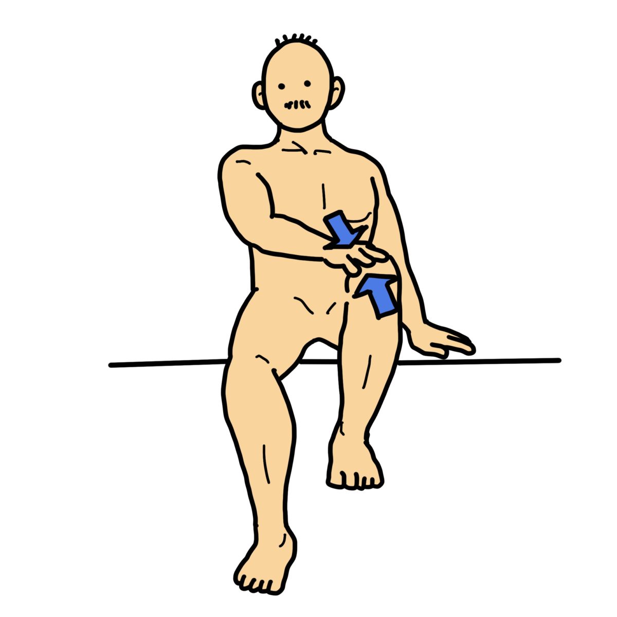 腹筋・腹斜筋の筋力強化（座位でできるバージョン）