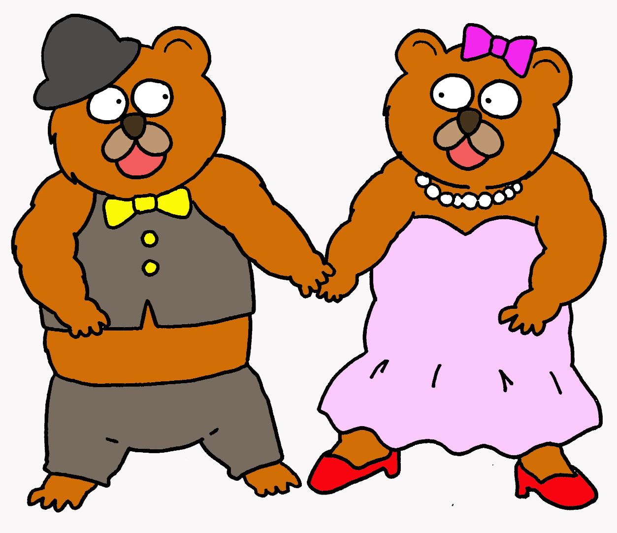 結婚式 クマのイラスト すぐに使える リハビリのイラスト集