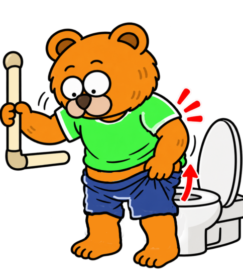 トイレ動作のイラスト　その1 〜トイレ動作を分析してみる〜