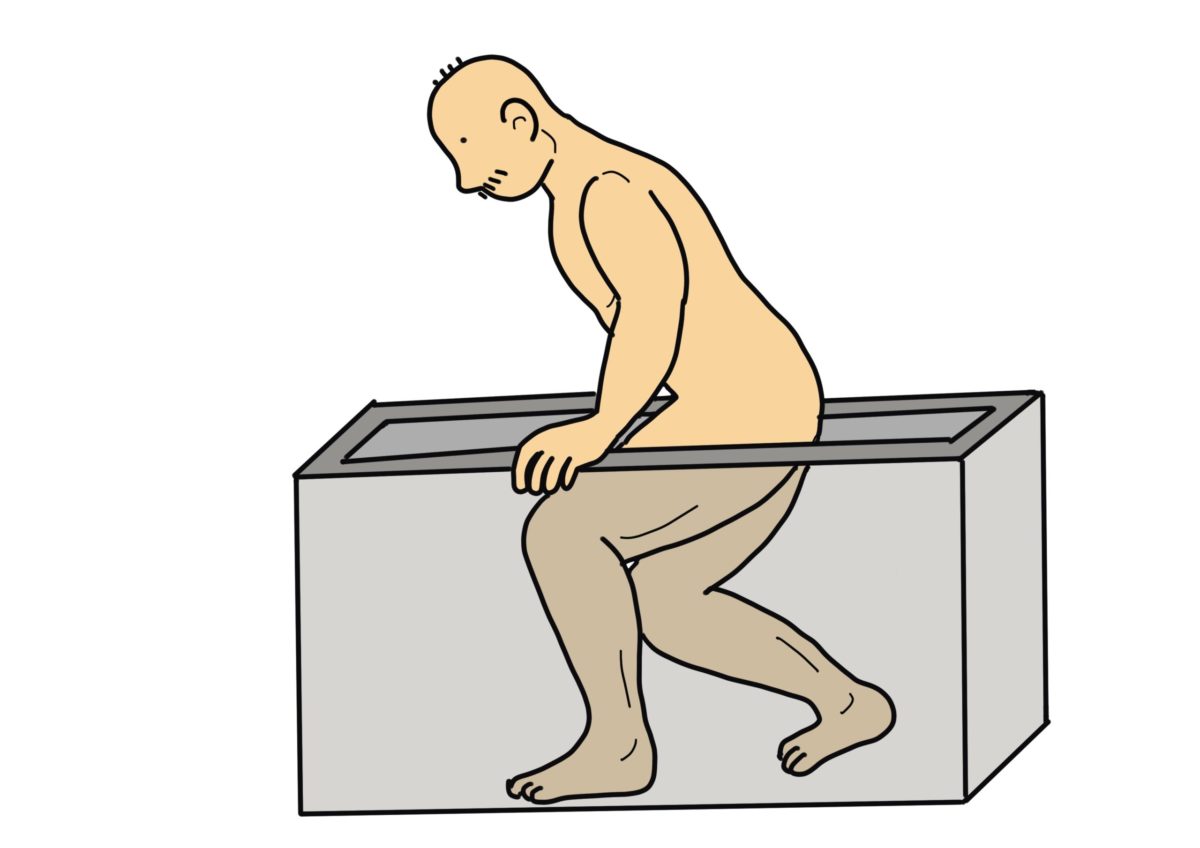 膝の屈曲可動域練習 お風呂でしゃがむ動作を利用 すぐに使える リハビリのイラスト集
