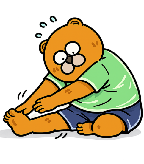 ストレッチについて簡単に説明しました（ストレッチ・イラスト）