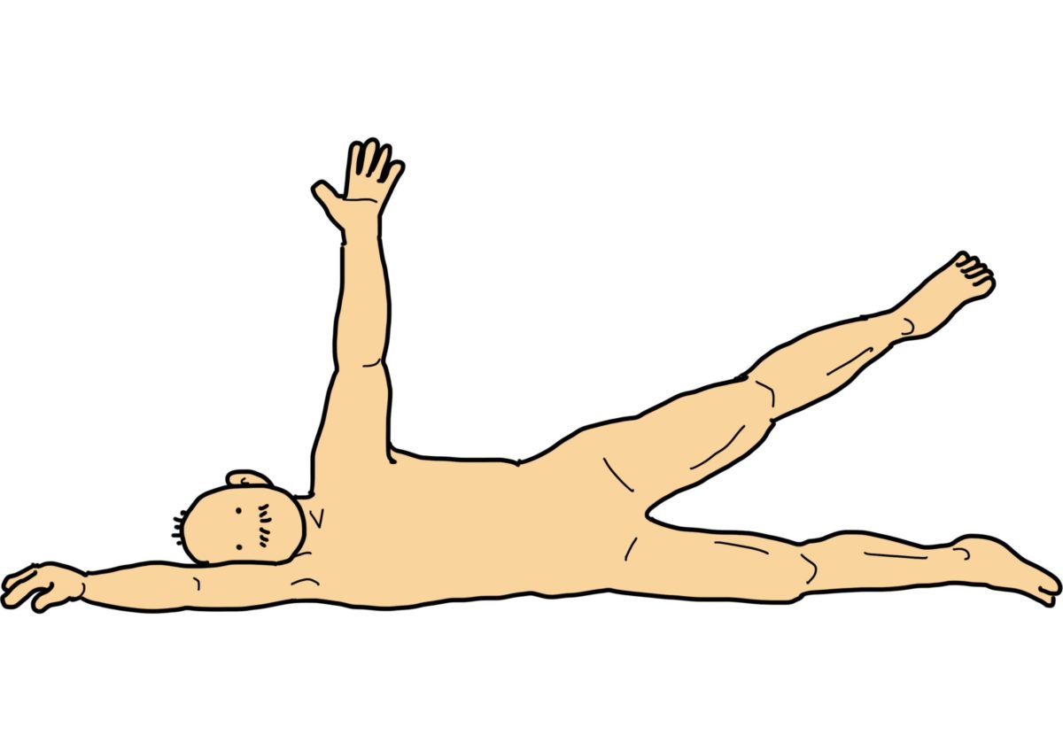 側臥位バランス 失調のリハ すぐに使える リハビリのイラスト集