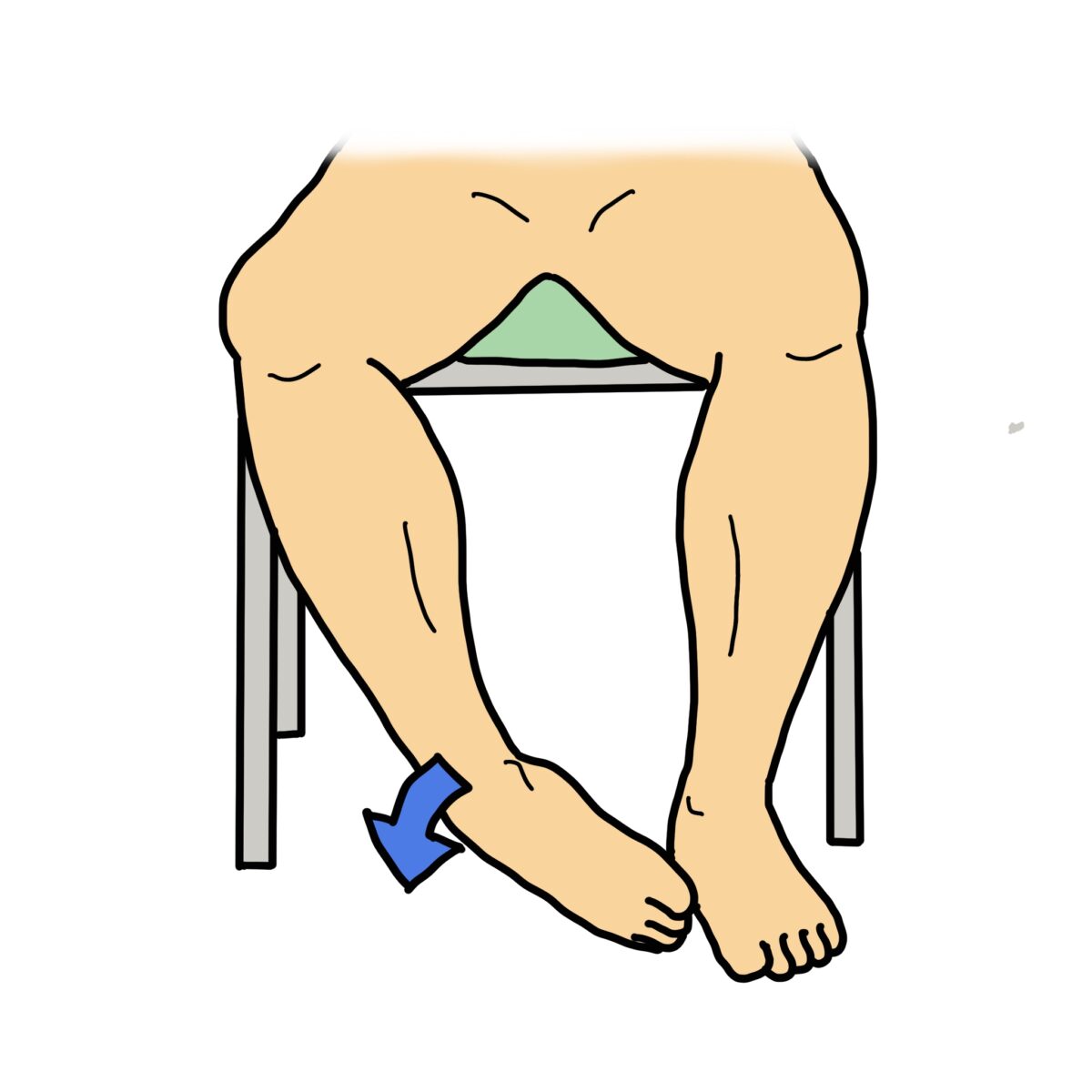 長腓骨筋、短腓骨筋、第3腓骨筋等のストレッチ