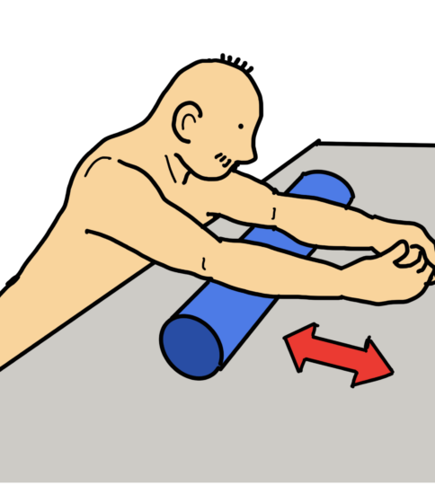 脳卒中のリハビリ：　〜ローラーを用いた上肢のリーチ運動（痙縮対策）