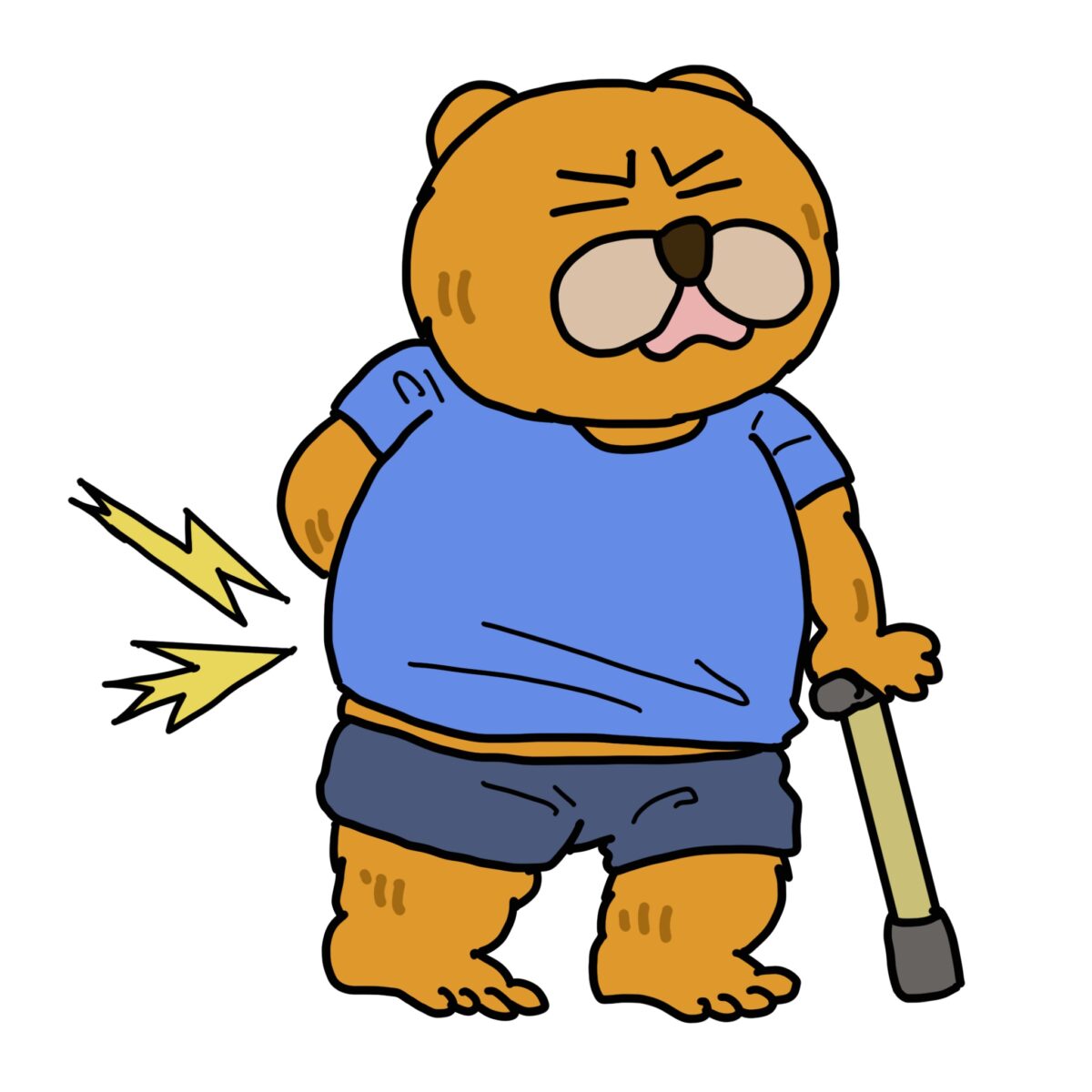腰痛のイラスト  その4