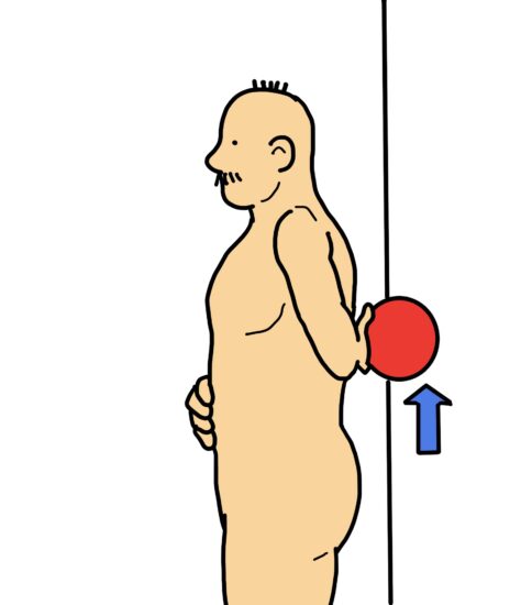 ボールを使った肩甲下筋のエクササイズ