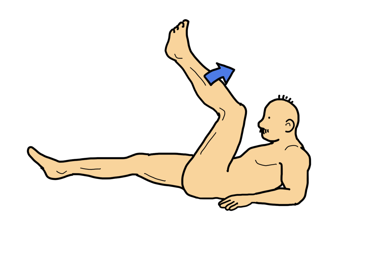 シザーズ・レッグ・レイズ