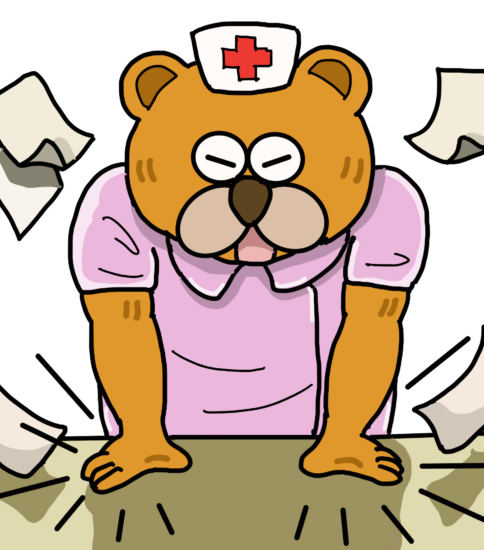看護師長のイラスト　その2（怒りVer.）