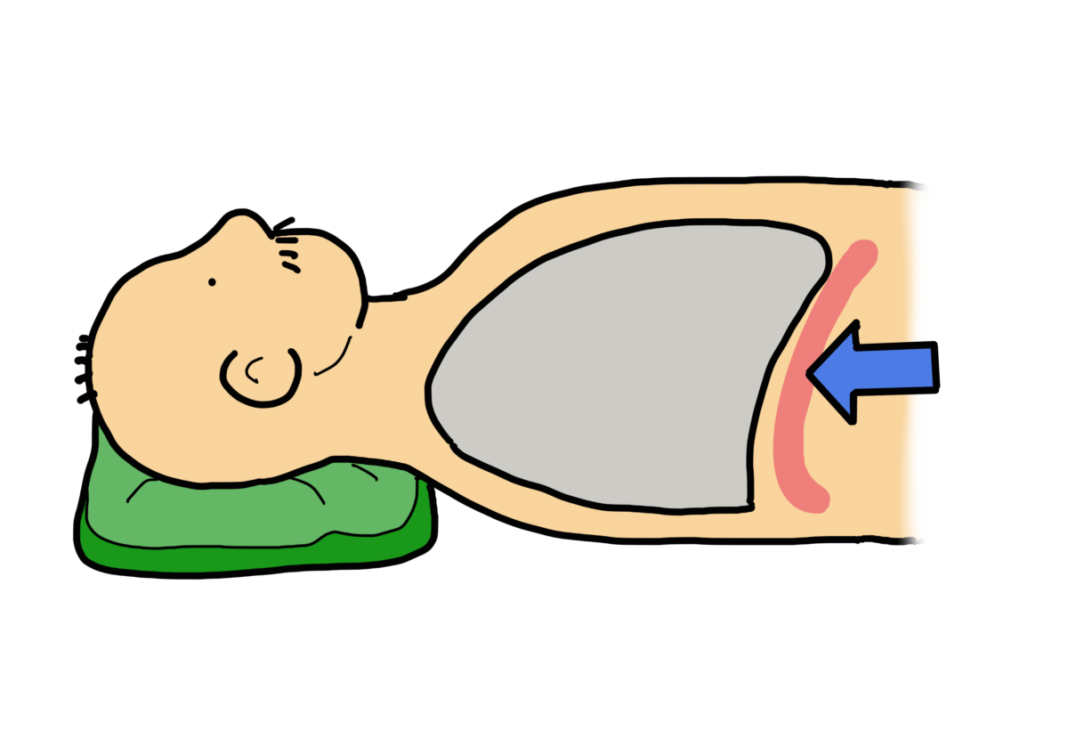仰向け姿勢（背臥位）は何故悪い？