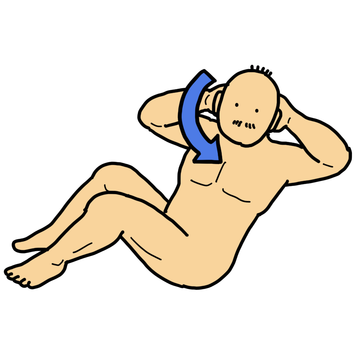 体幹回旋運動（腹斜筋のトレーニング）