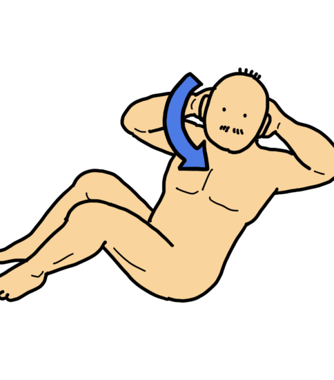 体幹回旋運動（腹斜筋のトレーニング）
