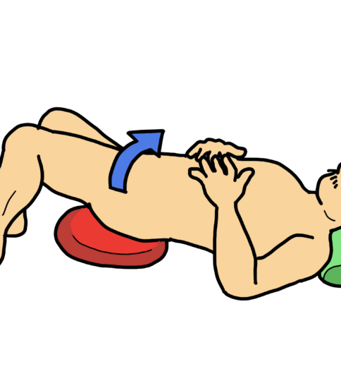 体幹の回旋運動（バランスディスクを使用）