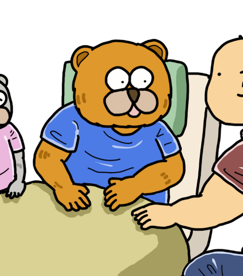 リハビリ開始時のオリエンテーションのイラスト