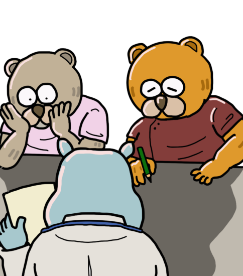 チーム医療のイラスト　その50（ミニカンファレンス）