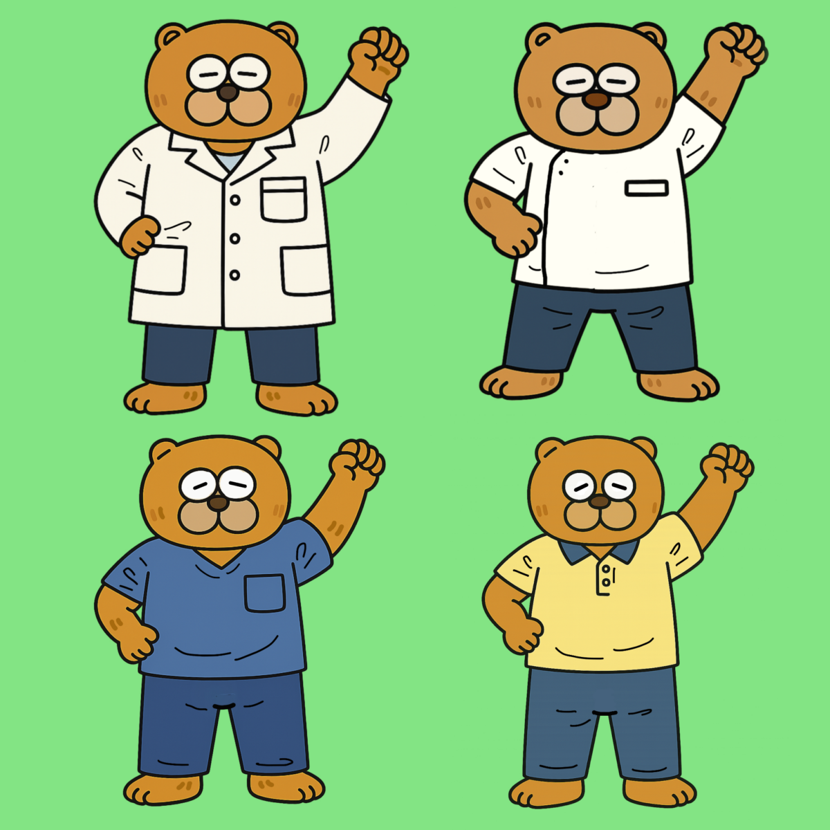 リハビリスタッフのユニフォーム— 白衣・KC・スクラブ・ケアユニフォームの特徴と、最近の潮流 —