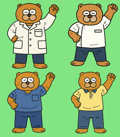 リハビリスタッフのユニフォーム— 白衣・KC・スクラブ・ケアユニフォームの特徴と、最近の潮流 —