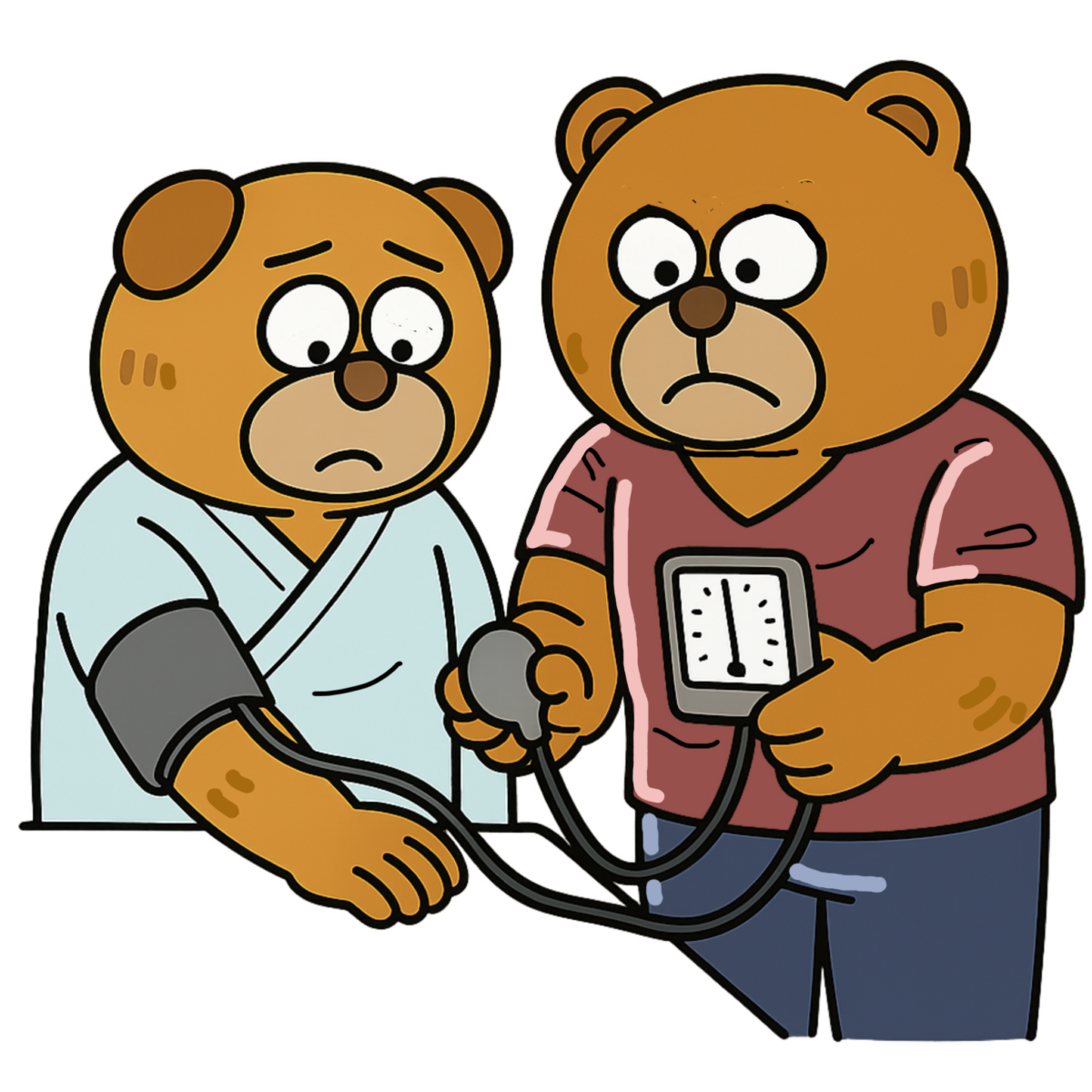 血圧測定のイラスト　その3  〜血圧測定の疑問に答えます〜