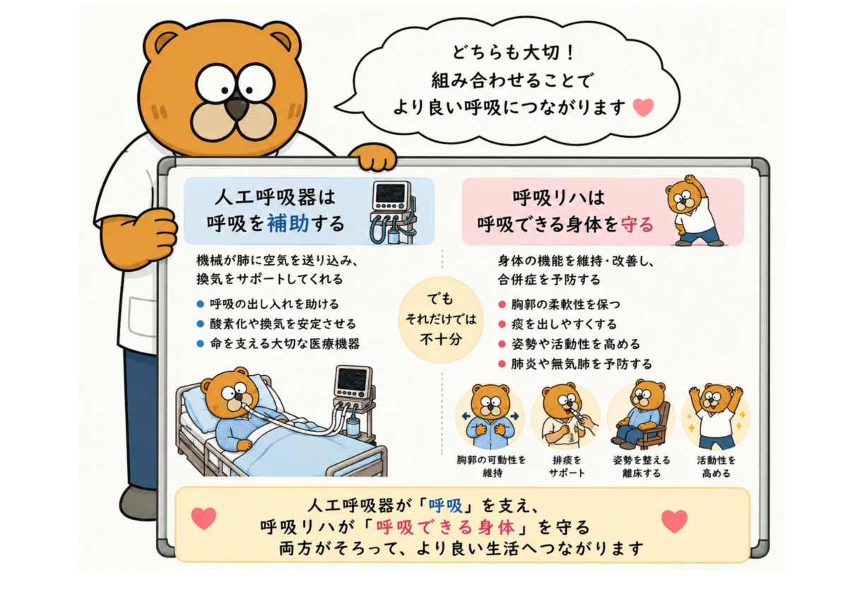 人工呼吸器をつけているから呼吸リハは不要？―私がそう思わない理由―