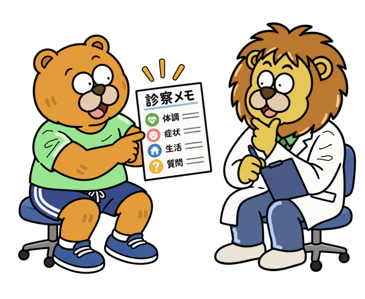 退院後、初めての診察。医師に何を伝えればいい？